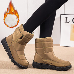 Winter New Snow Boots Women's High Top Waterproof Cotton Shoes