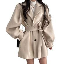 Load image into Gallery viewer, Hepburn Style Woolen Coat For Women
