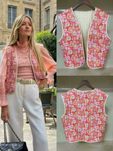 Load image into Gallery viewer, Autumn Small Floral Double-sided Wear Cotton Vest

