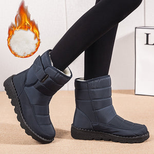 Winter New Snow Boots Women's High Top Waterproof Cotton Shoes