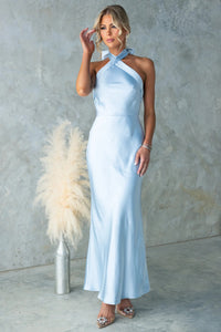 Women's Dress with Sexy Backless French Evening Gown