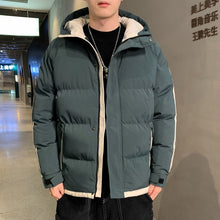 Load image into Gallery viewer, Men&#39;s new cotton coat, autumn and winter hooded cotton jacket
