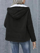 Load image into Gallery viewer, Fleece-lined Hooded Coat Winter Preppy Style Long Sleeve Jacket Warm Pockets Cotton Coat Women&#39;s Clothing
