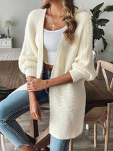 Load image into Gallery viewer, Open Front Long Sleeve Cardigan
