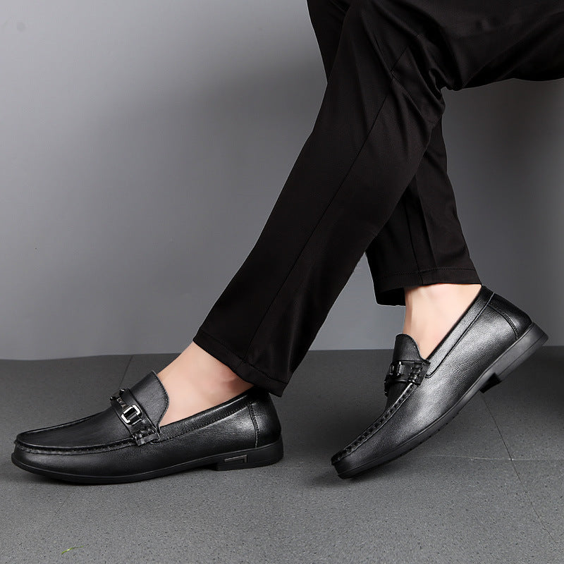 Fashion Male Platform Casual Leather Shoes
