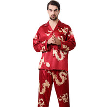 Load image into Gallery viewer, Simulated silk couple sleepwear
