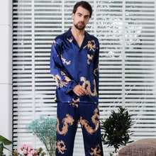 Load image into Gallery viewer, Simulated silk couple sleepwear
