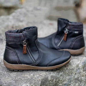 New Short Boots Winter Fashion Leather