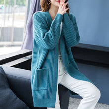 Load image into Gallery viewer, Loose Knitted Shawl Versatile Sweater Coat Women&#39;s
