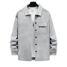 Load image into Gallery viewer, Men&#39;s Retro Casual Jacquard Knitted Lapel Shirt Jacket
