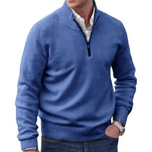 Load image into Gallery viewer, Men&#39;s Zipper Stand up Collar Sweater Wool
