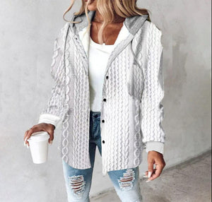 Women's large plaid style women's jacket