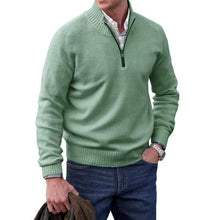 Load image into Gallery viewer, Men&#39;s Zipper Stand up Collar Sweater Wool
