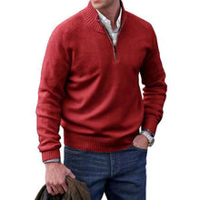 Load image into Gallery viewer, Men&#39;s Zipper Stand up Collar Sweater Wool
