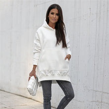 Load image into Gallery viewer, Pocket style slit pullover hoodie
