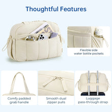 Load image into Gallery viewer, Large Capacity Carry-On Travel Duffel Bag for Women, with Shoulder Strap.
