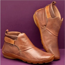 Load image into Gallery viewer, Autumn and Winter Women&#39;s Shoes Fashion Velcro Flat Short Boots
