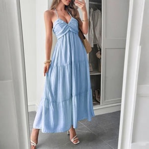 Halter Semi-transparent Dress Women's Summer