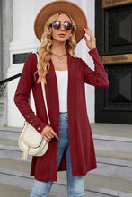 Load image into Gallery viewer, Open Front Long Sleeve Cardigan
