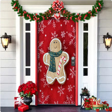 Load image into Gallery viewer, Christmas Forest Background Fabric Door Hanging for Christmas Party Decoration
