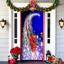 Load image into Gallery viewer, Christmas Forest Background Fabric Door Hanging for Christmas Party Decoration
