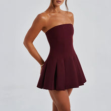 Load image into Gallery viewer, Elegant Evening Dress with Strapless Pleated Skirt
