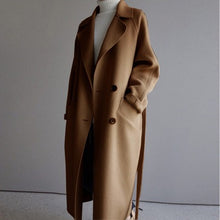 Load image into Gallery viewer, New medium length loose cashmere woolen coat
