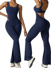 Load image into Gallery viewer, Women&#39;s sleeveless flared jumpsuit sexy backless vest
