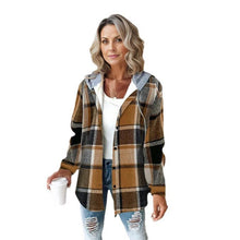 Load image into Gallery viewer, Women&#39;s large plaid style women&#39;s jacket
