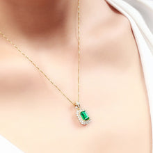 Load image into Gallery viewer, European and American square pendant necklace for women
