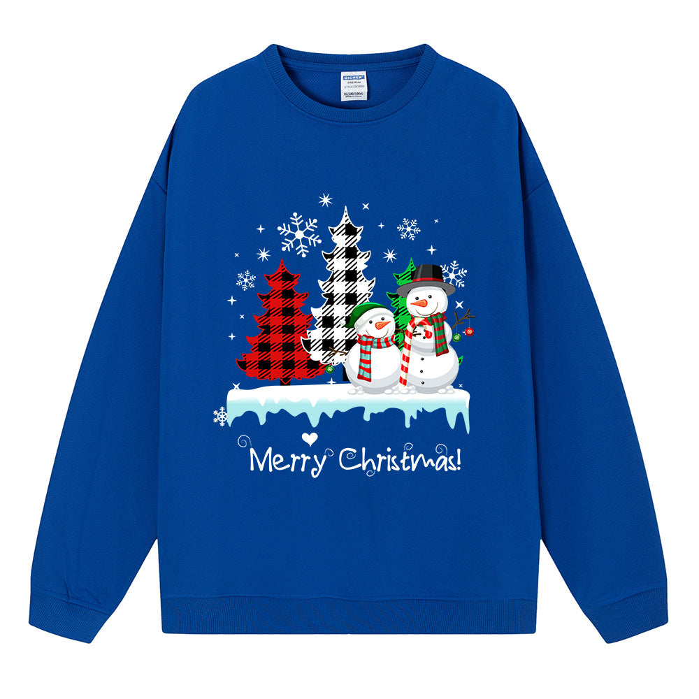 Christmas ladies' top snowman Christmas tree hoodie