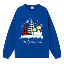 Load image into Gallery viewer, Christmas ladies&#39; top snowman Christmas tree hoodie

