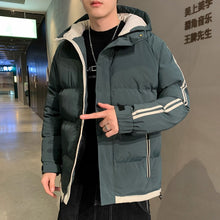 Load image into Gallery viewer, Men&#39;s new cotton coat, autumn and winter hooded cotton jacket
