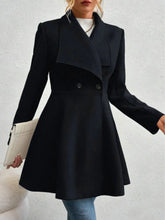 Load image into Gallery viewer, Collared Neck Button Up Long Sleeve Coat
