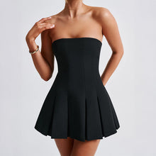 Load image into Gallery viewer, Elegant Evening Dress with Strapless Pleated Skirt
