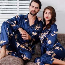 Load image into Gallery viewer, Simulated silk couple sleepwear
