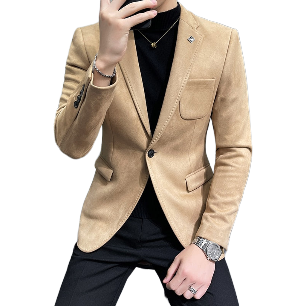 2022 Deerskin Leather Jacket Blazer