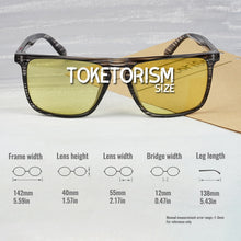 Load image into Gallery viewer, Toketorism Day and Night Photochromic Sunglasses Polarized Yellow Glasses for Driving
