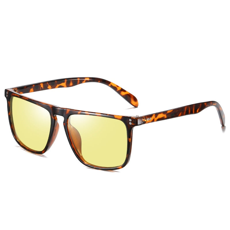 Toketorism Day and Night Photochromic Sunglasses Polarized Yellow Glasses for Driving