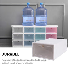 Load image into Gallery viewer, Transparent Plastic Shoe Rack Storage Bins Drawers Combination
