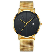 Load image into Gallery viewer, Stainless Steel Quartz Wristwatches Fashion Gold Men Watches Ultra-thin
