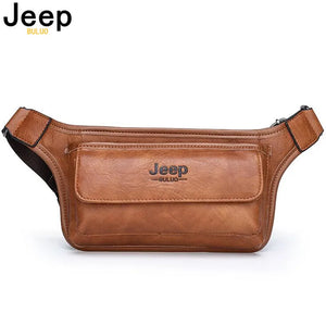 JEEP BULUO Brand Casual Functional Money Phone Belt Bag