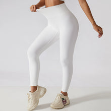 Load image into Gallery viewer, Running Sports Ribbed High Waist Stretch Cropped Fitness Pants
