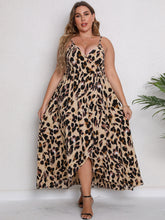 Load image into Gallery viewer, Women&#39;s V-neck Strap Leopard Print Dress
