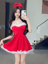 Load image into Gallery viewer, Women&#39;s Holiday Midnight Low-Cut Sexy Dress Christmas
