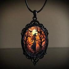 Load image into Gallery viewer, Trendy Gothic Witch Dark Forest Castle Pendant Necklace
