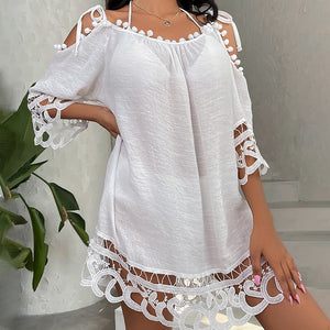 Summer Knitted Beach Cover Up