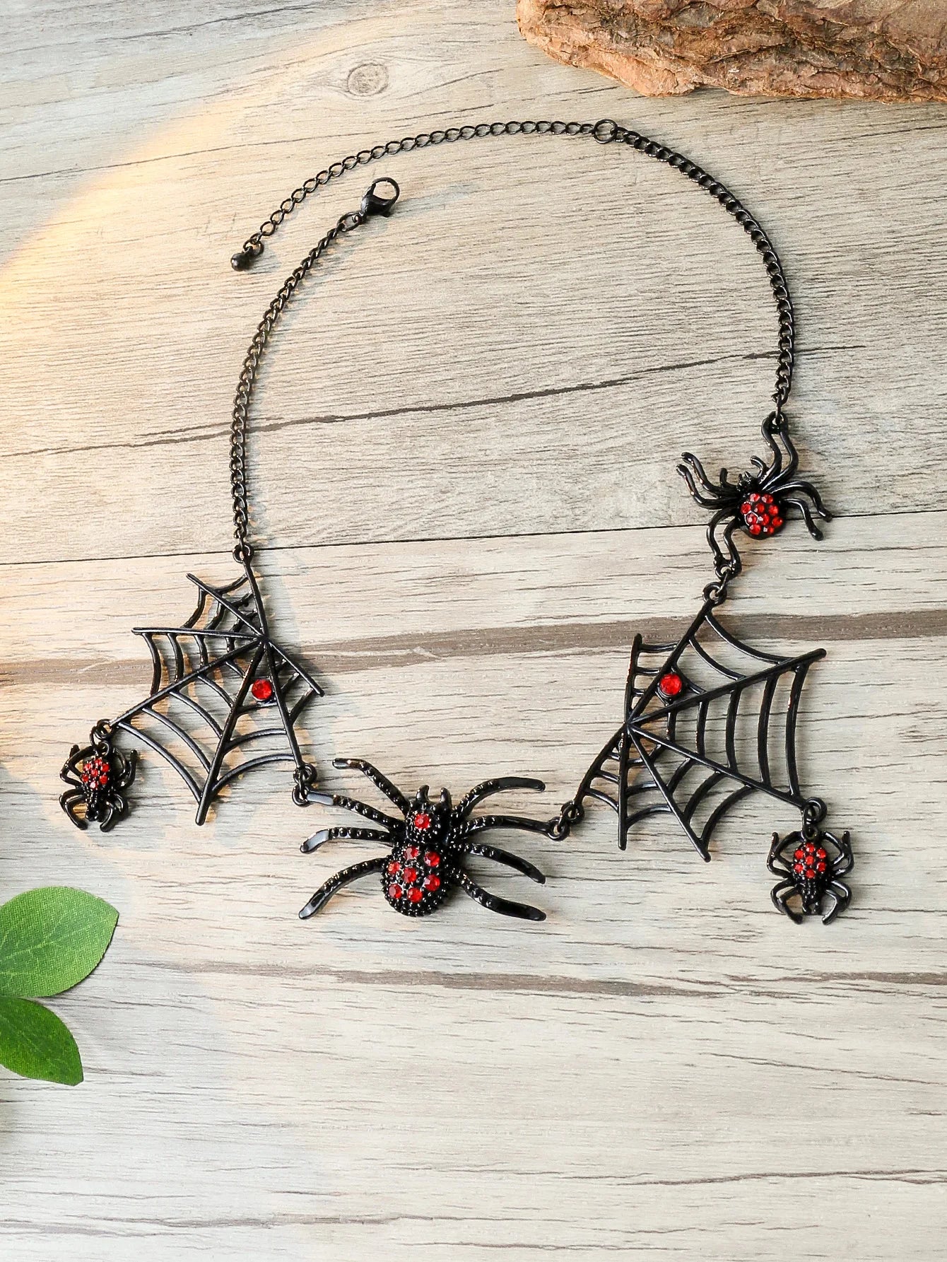Black Spider web necklace Halloween