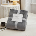 70x100cmGrey Flannel Fleece Blanket Adult Children Soft Warm Throw Bed Covers