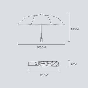 Xiaomi Umbrella Light Automatic Shrinkable Black Folding Umbrella